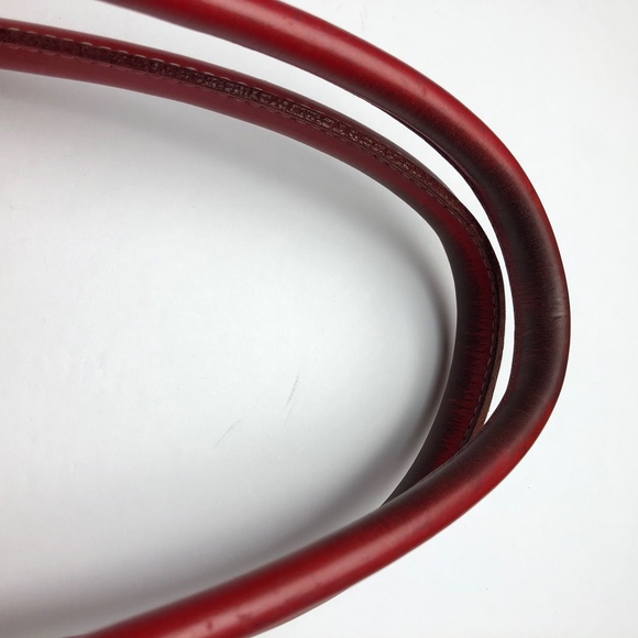 DOONEY & BOURKE Vintage Red Leather Handbag - Picture 5 of 16